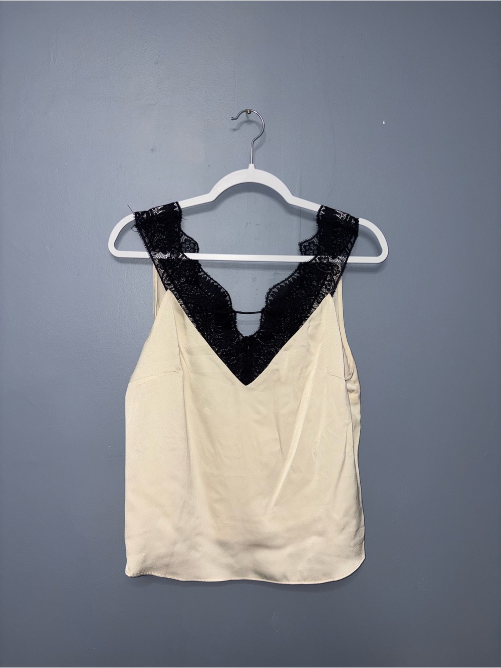 Black Tape | Cream Lace Tank